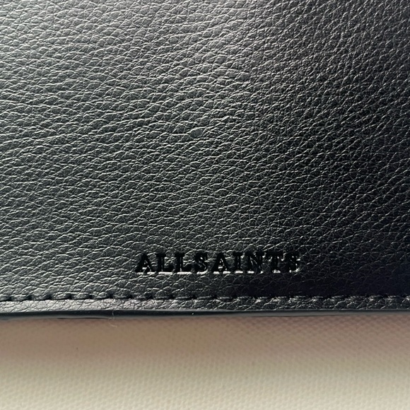 All Saints Black Leather Notebook - Picture 5 of 8
